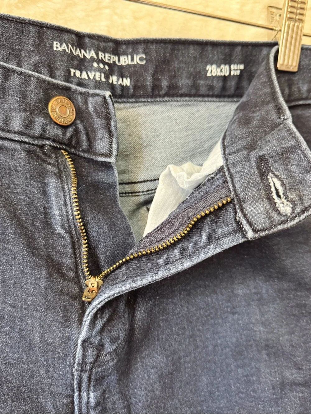 Banana Republic Dark Blue Men’s Travel Slim Fit Jeans